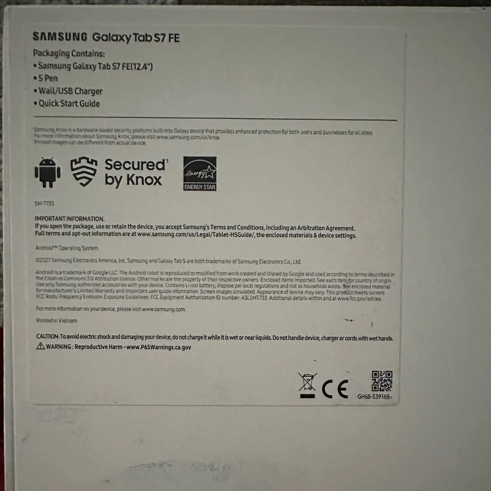 SAMSUNG Galaxy Tab S7 FE